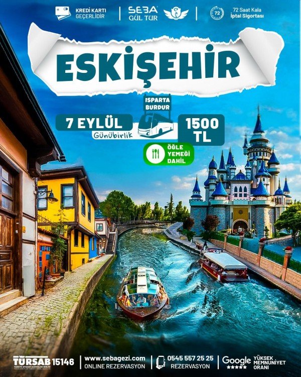 ❤️ 7 EYLÜL PAZAR – GÜNÜBİRLİK ESKİŞEHİR TURU 🚌