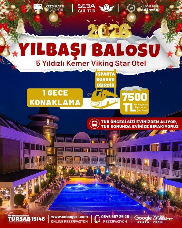 🎉✨ 2026 YILBAŞI BALOSU – KEMER VIKING STAR OTEL ✨🎉