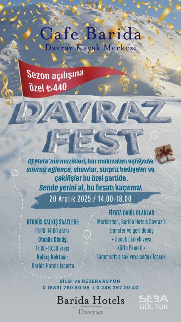 ❄ DAVRAZ FEST | BARIDA &amp; SEBA GÜL TUR ORGANİZASYONU