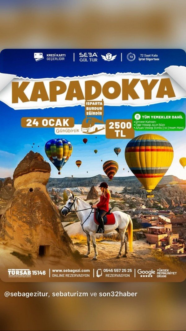 🌄 KAPADOKYA GÜNÜBİRLİK TURU